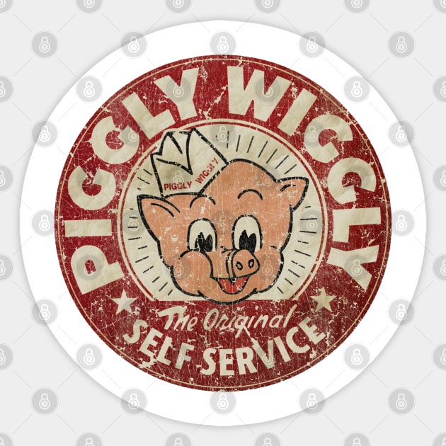 Vintage Piggly Wiggly Sticker by Jacob.Manfred